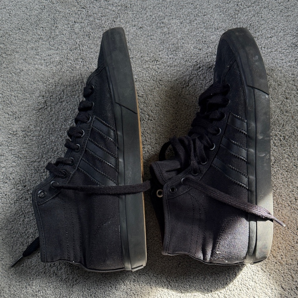 adidas Black High-Top Sneakers